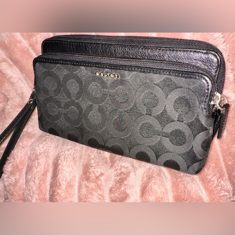 Coach Black Wristlet